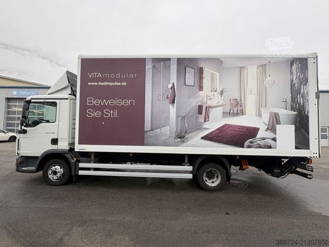 Vrachtwagen met bakwagen MAN TGL 8.160*Euro 6c*Seitentür*LBW*Navi*Kamera*TÜV*