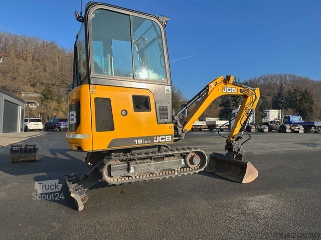 Miniekskavators JCB JCB H 19C-1, verstell Fahrwerk, 3 Löffel