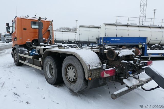 Kamion s kipom s pomičnim kontejnerom SCANIA G 490 6x2, Gerken GRK20/70D, Lenk-Lift, AHK, AC