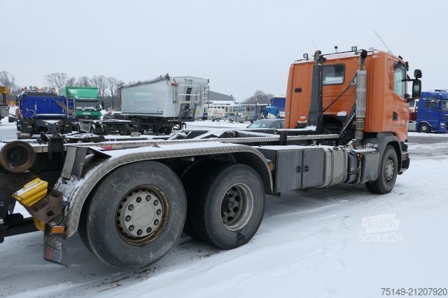 Kamion s kipom s pomičnim kontejnerom SCANIA G 490 6x2, Gerken GRK20/70D, Lenk-Lift, AHK, AC