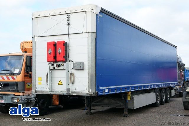 Open oplegger met zeil SCHMITZ CARGOBULL SCS 24/L-13.62 EB, Verzinkt, Hubdach, Getränke