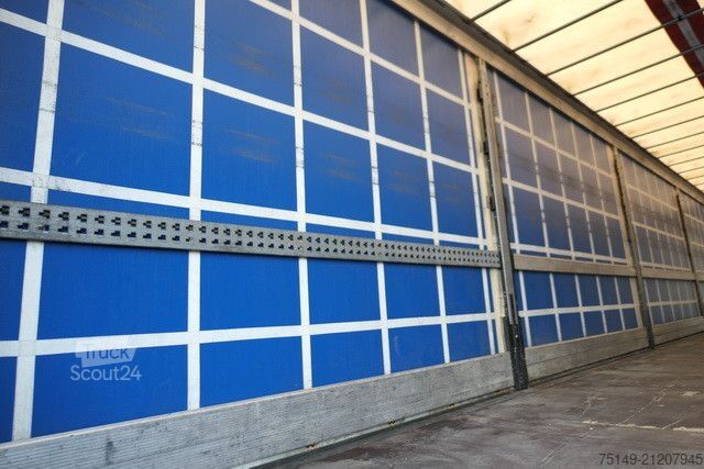 Open oplegger met zeil SCHMITZ CARGOBULL SCS 24/L-13.62 EB, Verzinkt, Hubdach, Getränke