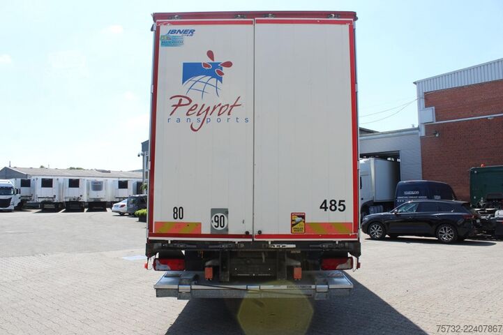 Platós teherautó ponyvával Scania P280 E6 Schiebeplane  Edscha  LBW 2t.  Navi