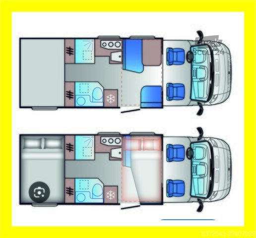 Delno integriran avtodom za 5 oseb. Sun Living- Adria Gruppe S 70 SP
