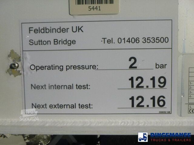 Silo Feldbinder Powder tank alu 36 m3 / 1 comp