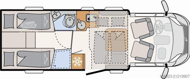 Half-integraal camper DETHLEFFS Just Camp Active T 7052 EBL