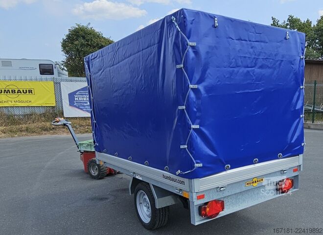Remolque abierto con toldo HUMBAUR HU 152314 mit Plane und Spriegel 1300mm