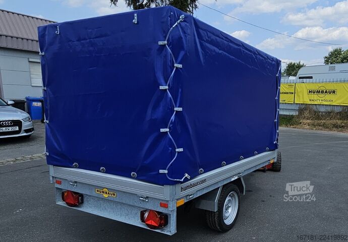 Remolque abierto con toldo HUMBAUR HU 152314 mit Plane und Spriegel 1300mm