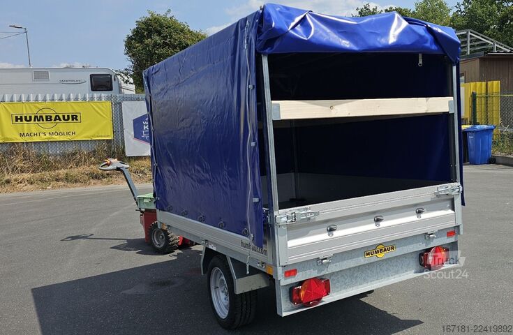 Remolque abierto con toldo HUMBAUR HU 152314 mit Plane und Spriegel 1300mm