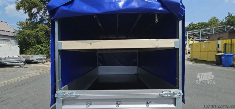 Remolque abierto con toldo HUMBAUR HU 152314 mit Plane und Spriegel 1300mm