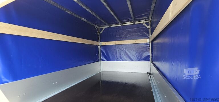 Remolque abierto con toldo HUMBAUR HU 152314 mit Plane und Spriegel 1300mm