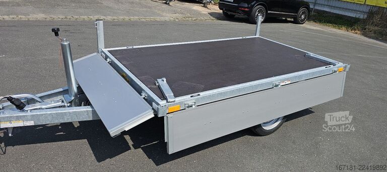Remolque abierto con toldo HUMBAUR HU 152314 mit Plane und Spriegel 1300mm
