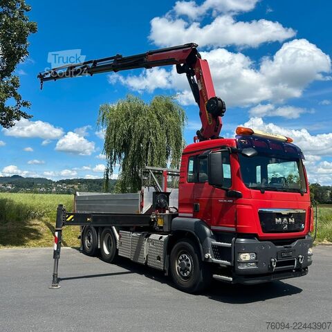 Самосвален камион MAN TGS 28.480 6x4-4 ALLRAD KRAN 19m SEILWINDE Wechs