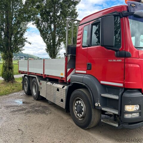 Самосвален камион MAN TGS 28.480 6x4-4 ALLRAD KRAN 19m SEILWINDE Wechs