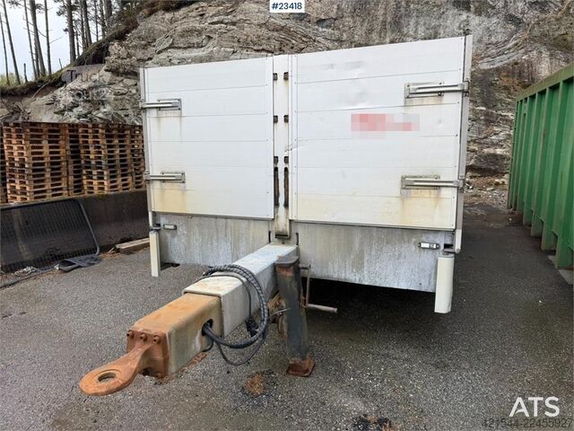 Платформенный трейлер HFR 2 akslet galvanized flat trailer with folding side