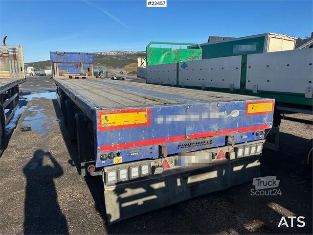 Платформенный трейлер Faymonville telemax flatbed semi trailer w/ 27 meter extension