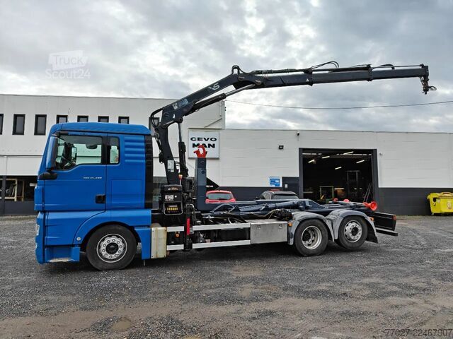 نظام ذراع الخطاف MAN TGX 26.400 Container Hyvalift Crane HIAB 144