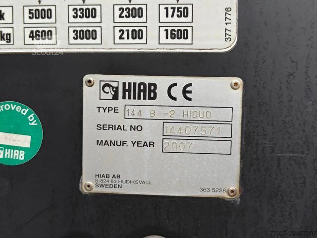 نظام ذراع الخطاف MAN TGX 26.400 Container Hyvalift Crane HIAB 144