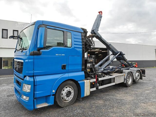 نظام ذراع الخطاف MAN TGX 26.400 Container Hyvalift Crane HIAB 144