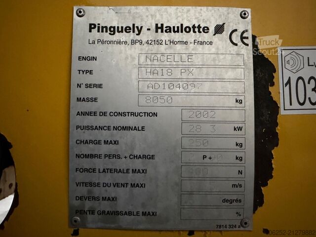 Piattaforma di sollevamento Haulotte HA18 PX