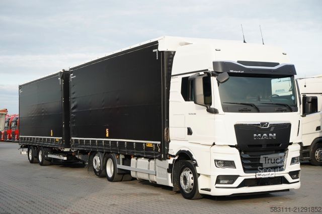 Camion jumbo MAN TGX 26.480 / ZESTAW TANDEM 120 M3 / PRZEJAZDOWY