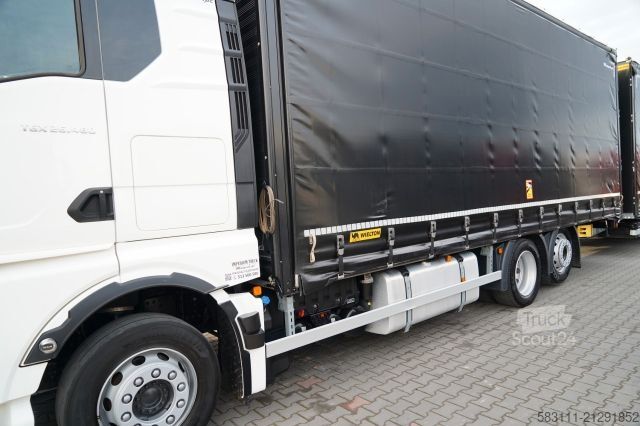 Camion jumbo MAN TGX 26.480 / ZESTAW TANDEM 120 M3 / PRZEJAZDOWY