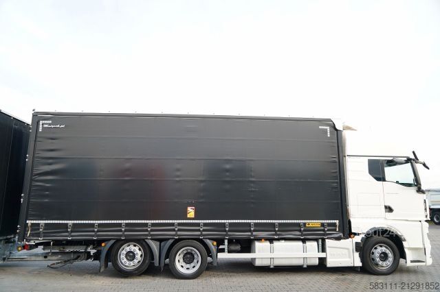 Camion jumbo MAN TGX 26.480 / ZESTAW TANDEM 120 M3 / PRZEJAZDOWY