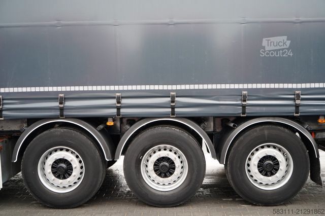 Open semitrailer with tarp FRUEHAUF FIRANKA / STANDARD / WINDA  2 000 kg / MOCNA POD