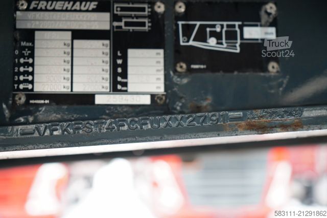 Open semitrailer with tarp FRUEHAUF FIRANKA / STANDARD / WINDA  2 000 kg / MOCNA POD