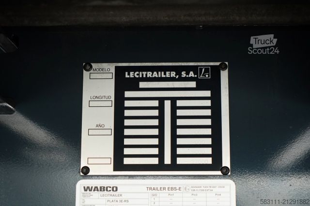 Semirremolque frigorífico LECITRAILER KONTENER / SAF / 2019 ROK