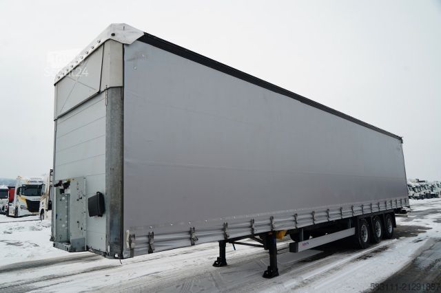 Auflieger mit Pritsche & Plane SCHMITZ CARGOBULL / FIRANKA / MEGA  / LOWDECK / DACH PODNOSZONY 