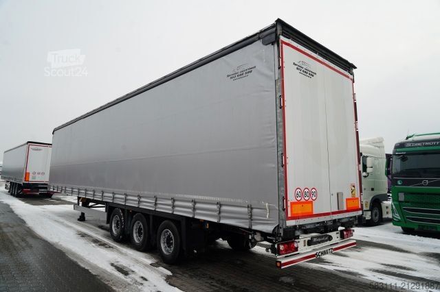 Auflieger mit Pritsche & Plane SCHMITZ CARGOBULL / FIRANKA / MEGA  / LOWDECK / DACH PODNOSZONY 