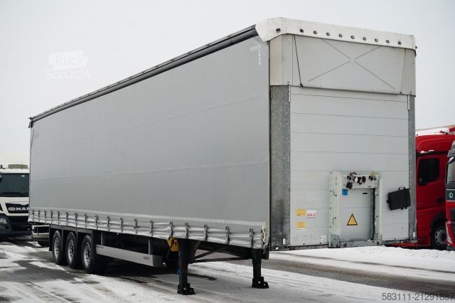 Auflieger mit Pritsche & Plane SCHMITZ CARGOBULL / FIRANKA / MEGA  / LOWDECK / DACH PODNOSZONY 