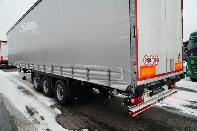 Auflieger mit Pritsche & Plane SCHMITZ CARGOBULL / FIRANKA / MEGA  / LOWDECK / DACH PODNOSZONY 