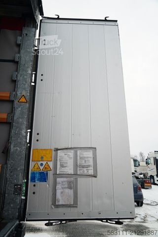 Auflieger mit Pritsche & Plane SCHMITZ CARGOBULL / FIRANKA / MEGA  / LOWDECK / DACH PODNOSZONY 