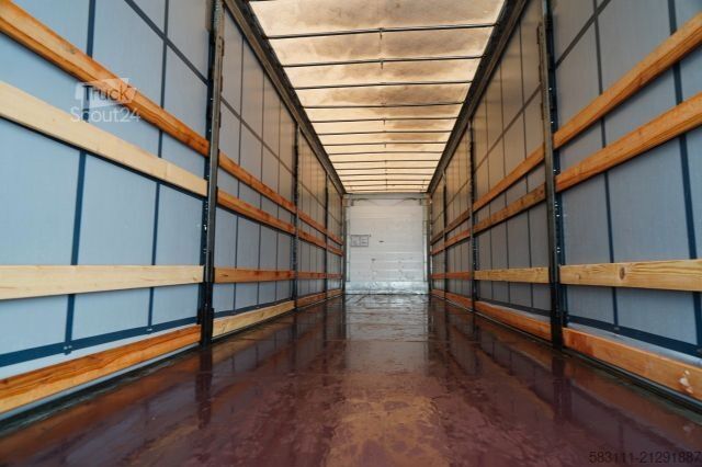 Auflieger mit Pritsche & Plane SCHMITZ CARGOBULL / FIRANKA / MEGA  / LOWDECK / DACH PODNOSZONY 