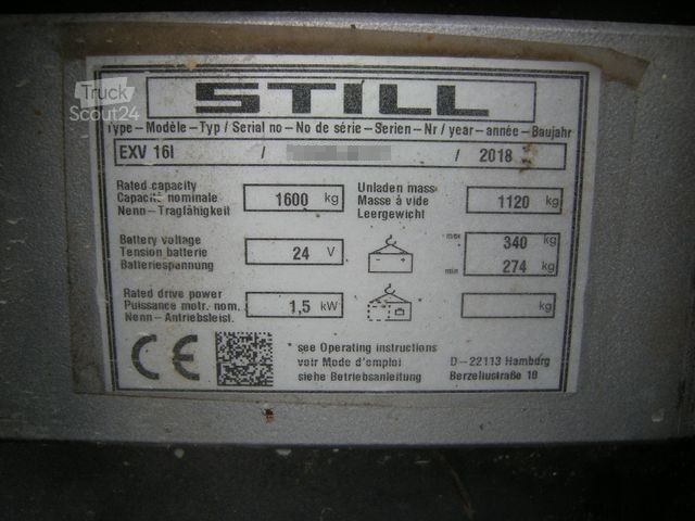 Hochhubwagen STILL EXV 16 I