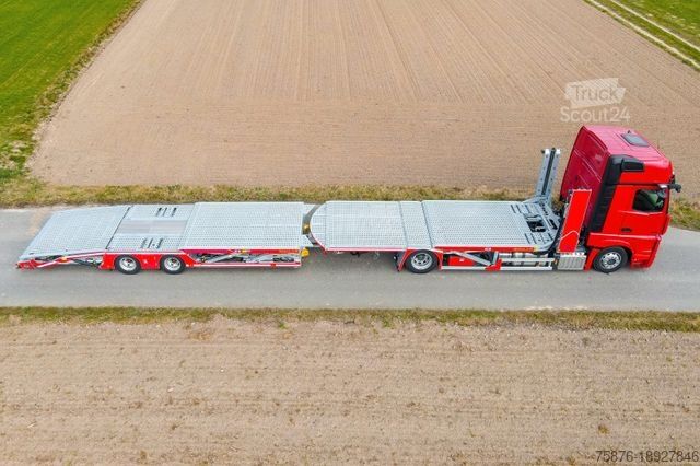 Camion porte-voitures MERCEDES-BENZ Actros mit Anhänger für 6 PKW