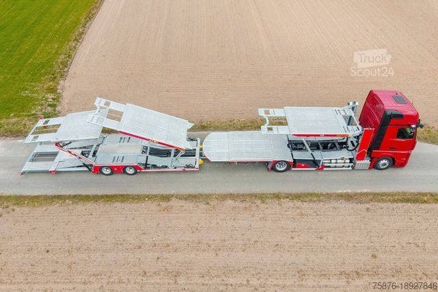 Camion porte-voitures MERCEDES-BENZ Actros mit Anhänger für 6 PKW