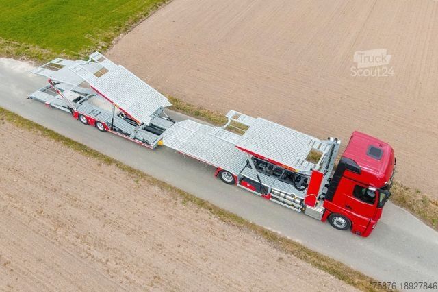 Camion porte-voitures MERCEDES-BENZ Actros mit Anhänger für 6 PKW