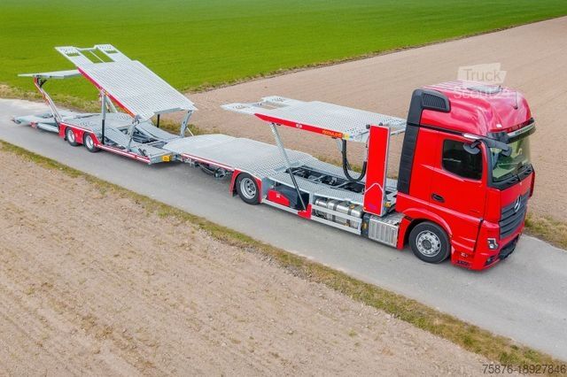 Camion porte-voitures MERCEDES-BENZ Actros mit Anhänger für 6 PKW