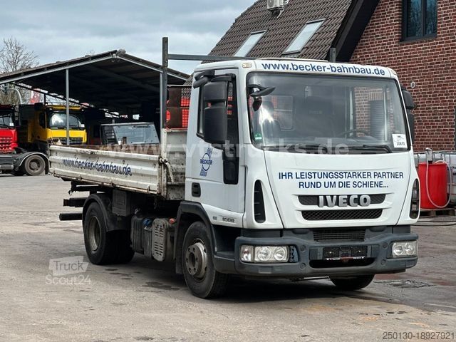Driezijdige kipper bestelwagen IVECO EuroCargo 80E22 Meiller-Dreiseitenkipper