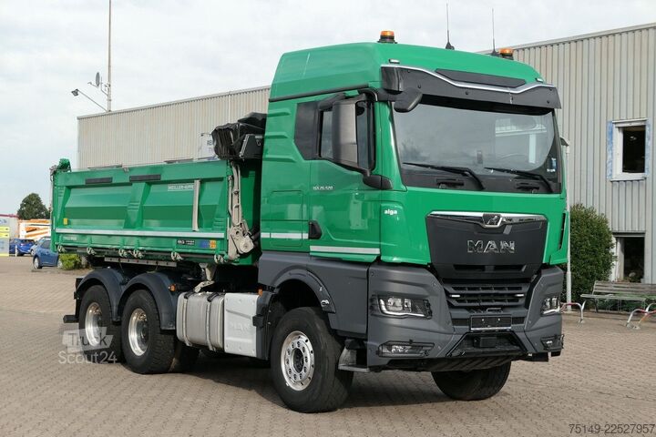 شاحنة قلابة ثلاثية الجوانب MAN 26.520 TGX BB 6x4, Bordamtik, Cramaro, Hydr.,AHK