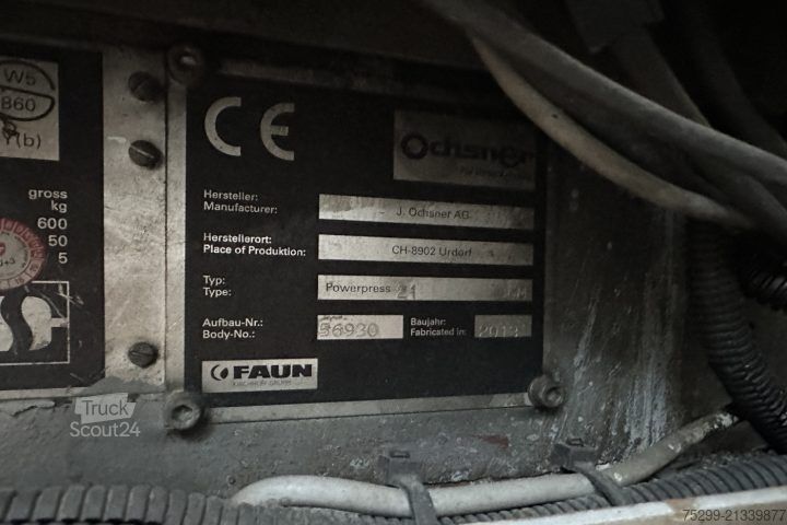 Мусоровоз Scania G440LB 6x2 Ochsner / Swiss-Vehicle