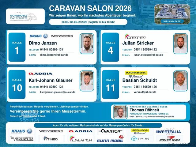 Autorulotă semi-integrată KNAUS Van TI VANSATION 650 MEG