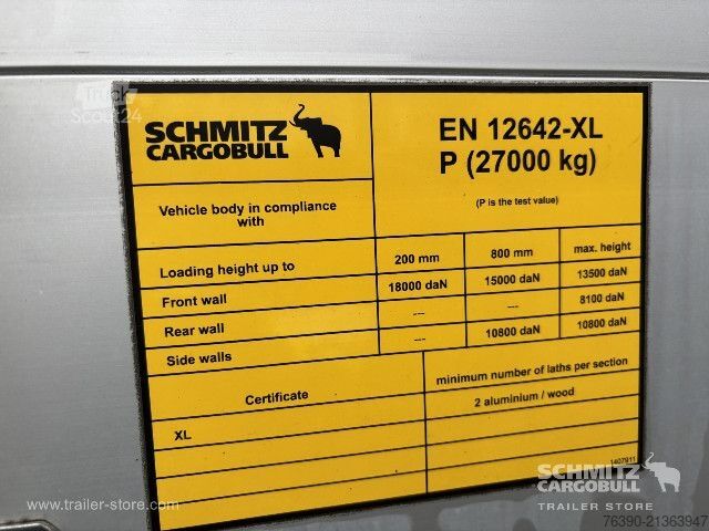 مقطورة نصفية مفتوحة مع قماش مشمع Schmitz Cargobull Semitrailer Curtainsider Standard
