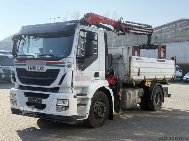 Dreiseitenkipper LKW IVECO Stralis AD190 S/P 4x2 Kipper Kran FASSI F125