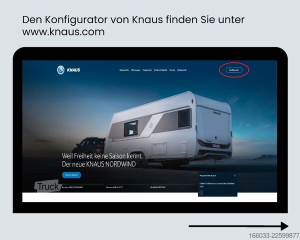 Wohnwagen KNAUS Südwind 500 QDK Black Sel.27*Wunschkonfiguration