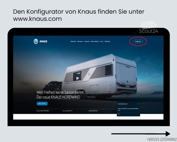 Wohnwagen KNAUS Südwind 450 FU Black Sel.27 *Wunschkonfiguration