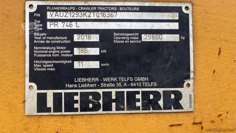 Bulldozer Liebherr Pr 746 L